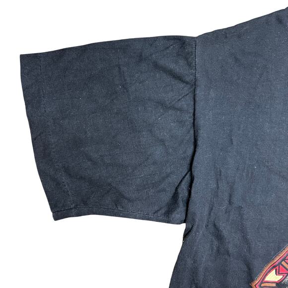 Vintage 90s Short Hills Tag Size XL Black Timber Mountain Lion Graphic T-Shirt - Picture 5 of 10